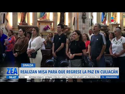 Realizan misa para que regrese la calma y la tranquilidad en Culiacán, Sinaloa | Francisco Zea