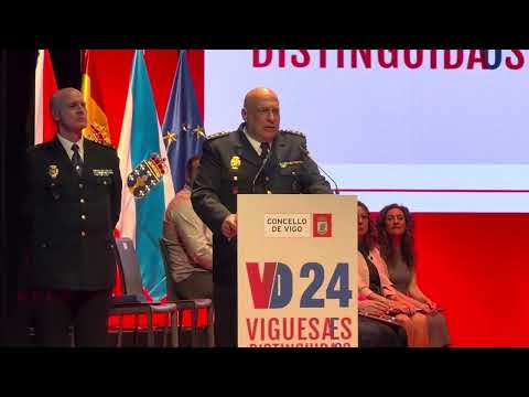 Ramiro José Gómez, Comisario de Vigo tras recibir la Policía Nacional la medalla de oro de Vigo