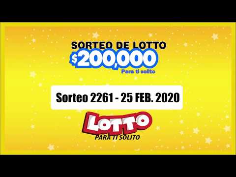 Sorteo Lotto 2261 25-FEB-2020