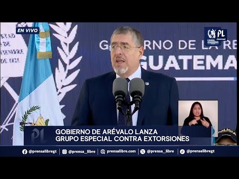 Bernardo Arévalo llama a grupos de extorsionistas como enemigos del Gobierno y pone en marcha plan
