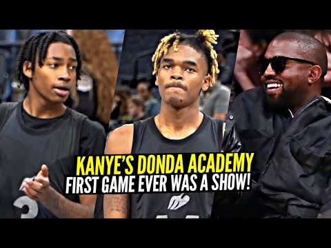 Kanye West Watches His High School's FIRST GAME EVER!! Donda Academy Ft Rob, JJ, Jahki, Zion & More!