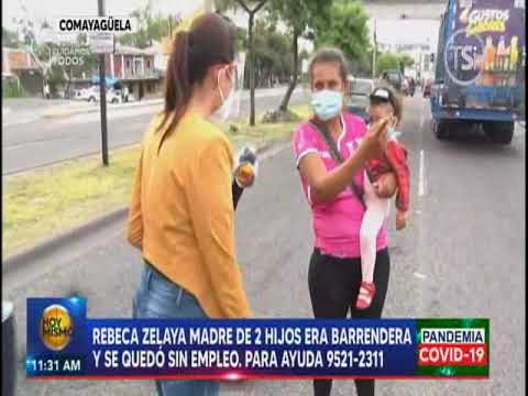 Madres con hijos en brazos se van a la calle a pedir tras perder empleos por pandemia