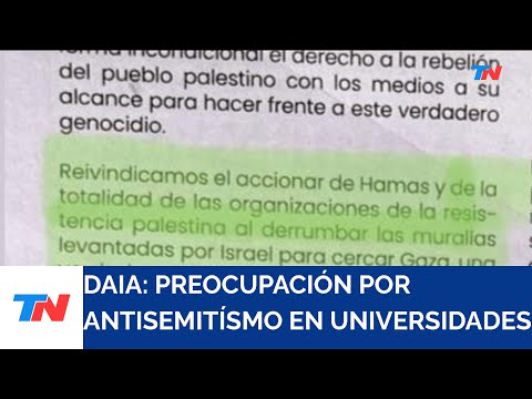 ISRAEL EN GUERRA I La DAIA convocó a los decanos de las Universidades por casos de antisemitismo