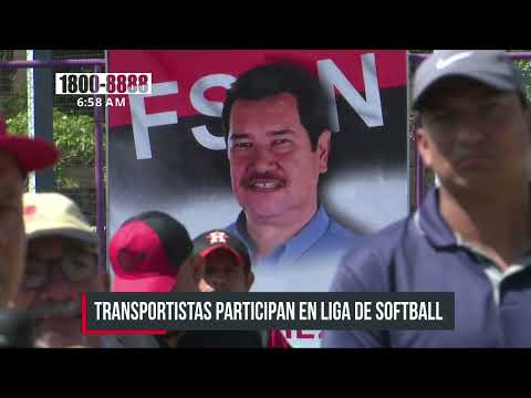 Inicia liga de softball con participación de cooperativas de transporte de Managua - Nicaragua