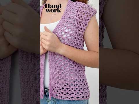 ¿SIN COSTURAS? 😍 Este chaleco se hace en 1 sola pieza