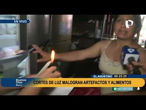 Vecinos perjudicados: continuos cortes de luz malogran sus artefactos y alimentos en El Agustino
