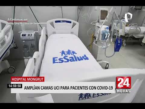 Hospital Mongrut: amplían camas UCI para pacientes con la COVID-19