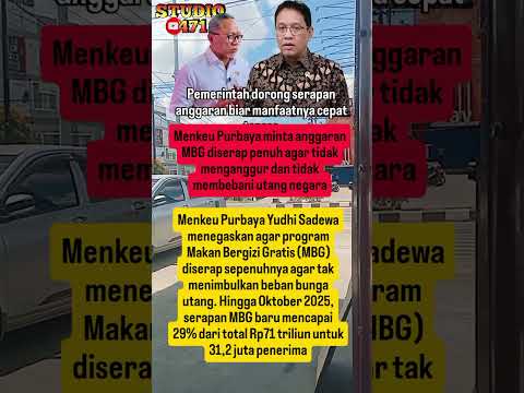 Purbaya: Anggaran Makan Bergizi Gratis Harus Optimal#purbaya #zulhas #mbg #makanbergizigratis