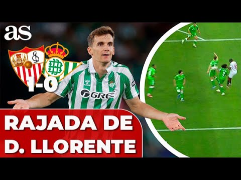 RAJADA de DIEGO LLORENTE por el PENALTI en el SEVILLA 1 - BETIS 0 | LALIGA