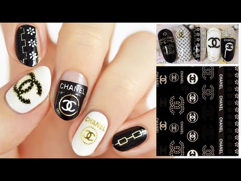 Testing FREE Chanel Nail Art Stickers From WISH!