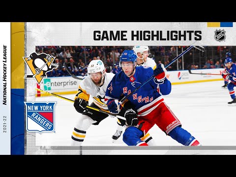 Penguins @ Rangers 4/7 | NHL Highlights 2022