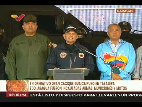 Remigio Ceballos sobre Operación Guaicaipuro y armas decomisadas en Tasajera, estado Aragua