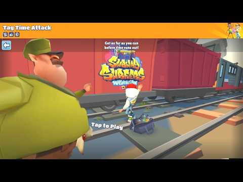 SUBWAY SURFERS WASHINGTON DC : TAG TIME ATTACK ( JAKE and KING)