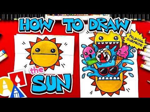 How To Draw A Sun Folding Surprise For Summer