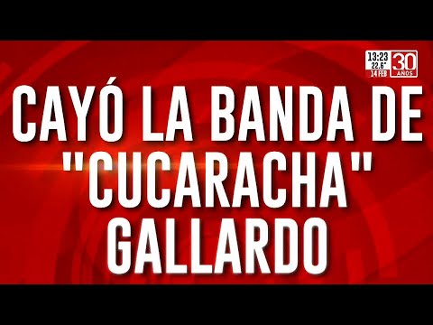 Cayó la banda de Cucaracha Gallardo en La Plata