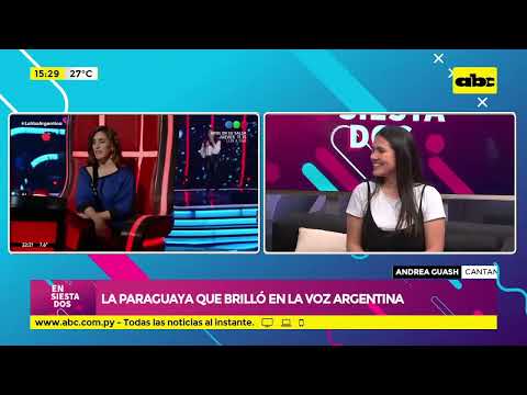 La paraguaya que brilló en “La Voz” Argentina