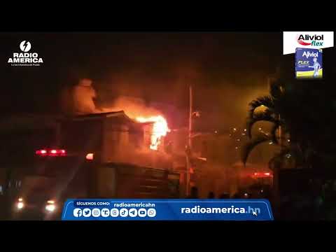 Cinco personas de una familia mueren trágicamente en incendio en la capital hondureña