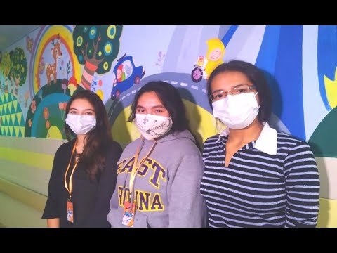Jóvenes voluntarios le dieron color a la sala de pediatría del Hospital Japonés