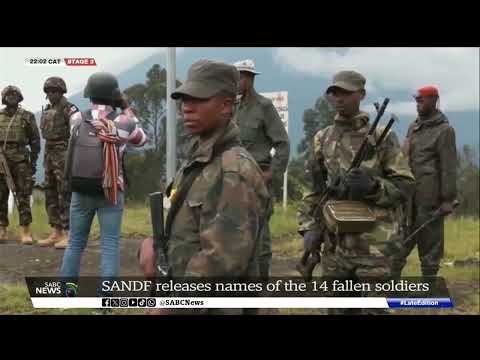 DRC Conflict | SANDF releases names of 14 fallen soldiers