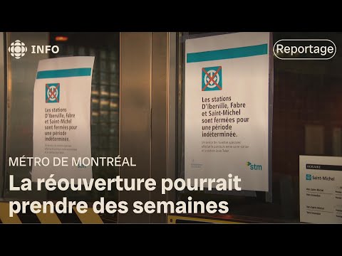 Fermeture des trois stations à l’est de Jean-Talon sur la ligne bleue du métro de Montréal