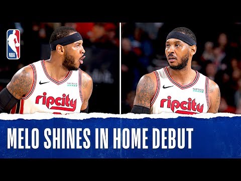 Melo Shines In Home Debut!