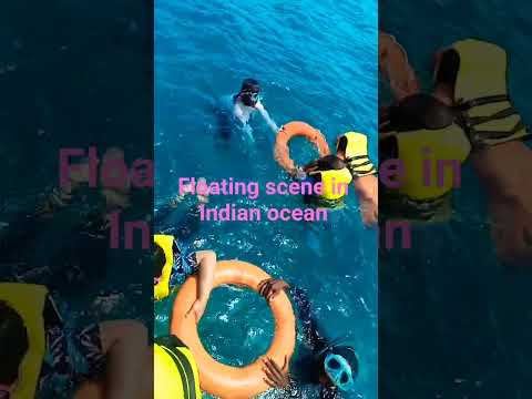 Floating scene in Indian ocean
