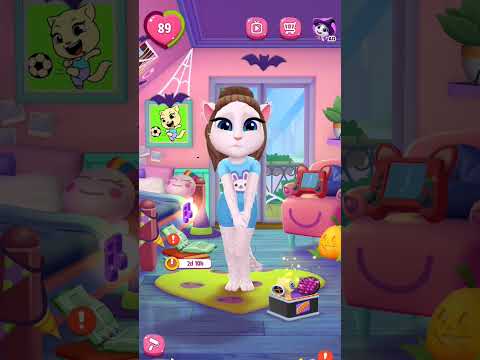 angela's morning 🌅#mytalkingangela2 #shortsfeed #games