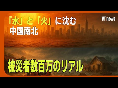 中国で同時多発!40℃超え猛暑と史上最悪級洪水が襲来