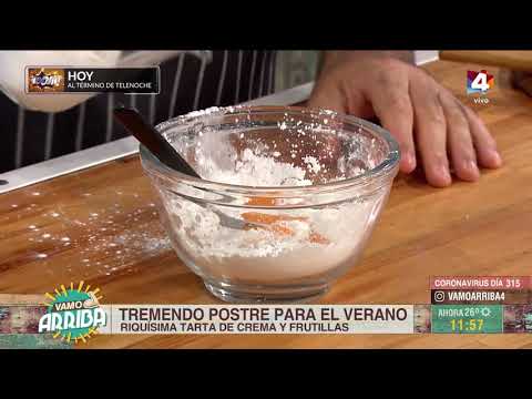 Vamo Arriba - Tarta de frutillas y crema pastelera