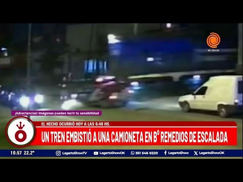 Un tren embistió a una camioneta en barrio remedios de escalada - Noticias de Córdoba