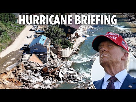 LIVE: Trump is briefed on Hurricane Helene recovery in visit to North Carolina