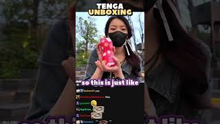 Giri unboxing a limited edition TENGA in public