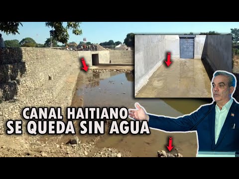 CANAL HAITIANO EN RIO MASACRE SE QUEDA SIN AGUA Y ESTAN PRACTICAMENTE SECOS!!!