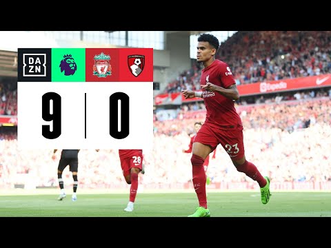 Liverpool vs Bournemouth (9-0) | Resumen y goles | Highlights Premier League