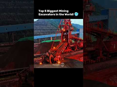 Top 5 Biggest Mining Excavators in the World! 🚧💥 #shorts #viralshorts