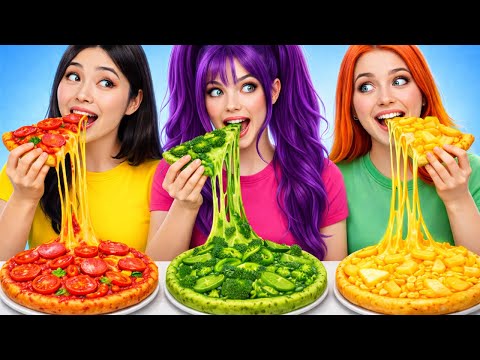 単色フードチャレンジ 🌈🍕 究極のフードバトル by 123 GO! 🤯