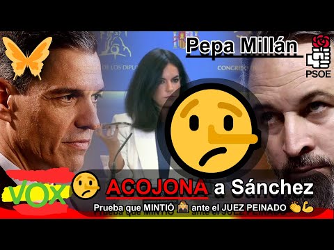 ? Pepa Millán ACOJONA a Sánchez: muestra un AUDIO que PRUEBA que MINTIÓ ??ante el JUEZ PEINADO