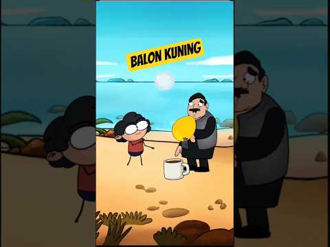 Gelembung Balon bapak jadi balon warna kuning 🤪