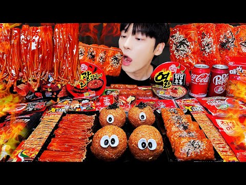 ASMRMUKBANG|직접만든불닭쌈팽이버섯