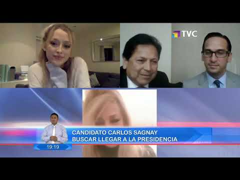 Candidato presidencial Carlos Sagnay propone reunir el déficit fiscal