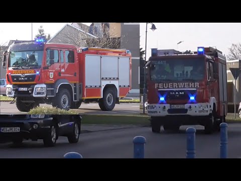 [F3 WOHN] LF20/16 + TLF3000 FF Gräfenhainichen OF Zschornewitz auf Einsatzfahrt zum Wohnungsbrand