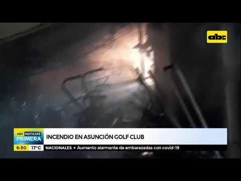 Incendio en el Asunción Golf Club
