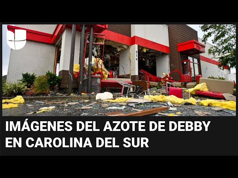 Imágenes de la destrucción que deja Debby en Carolina del Sur: autoridades piden no bajar la guardia