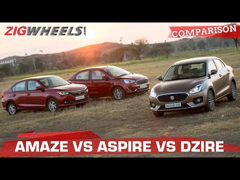 Ford Aspire vs Honda Amaze vs Maruti Suzuki Dzire | Battle of the Petrol compact sedans