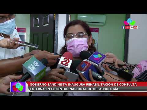 Inauguran rehabilitación de consulta externa del Centro Nacional de Oftalmología en Managua