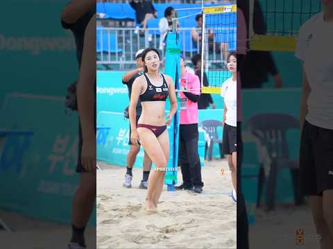 경기전  연습중 부산국제여자비치발리볼 <strong>신지은</strong> 김정아