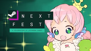 【Steam Next Fest】Let's Go To Demo Worlds🎉🎯Steam Nextフェス にいってみよ🌸【Relax🌸