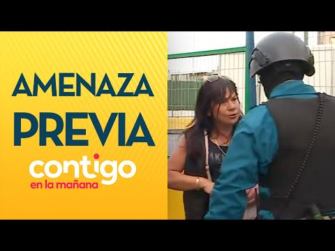 SACÓ UNA LIMA: La amenaza previa de mujer que disparó en Lo Valledor - Contigo en la Mañana
