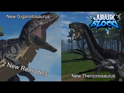 2 New Remodels Showcase | Jurassic Blocky Roblox