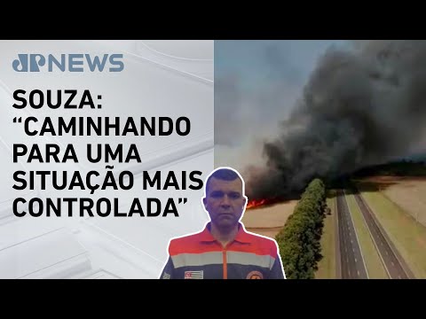 Incêndios continuam avançando no interior de São Paulo; tenente detalha